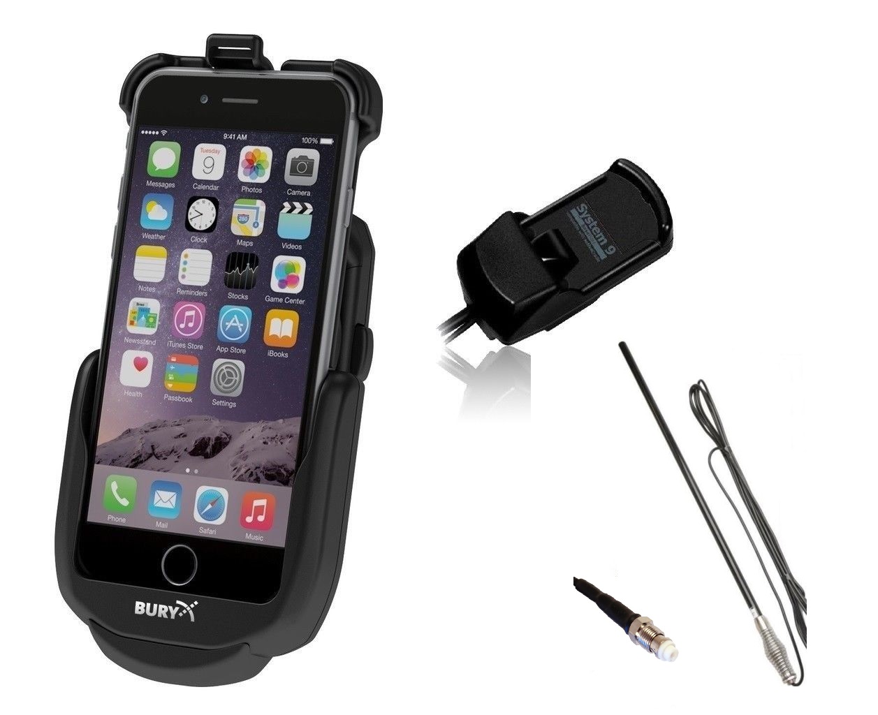 THFCOMMS | Bury Hands-Free car kit system 9 7 db gain antenna iPhone 6 & 6