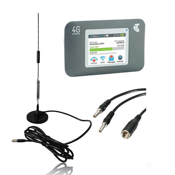 | Telstra WiFi 4G Advanced Patch Lead & Magnetic Antenna